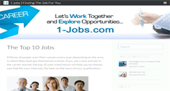 Desktop Screenshot of 1-jobs.com